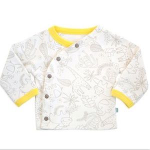 ☀️ Finn + Emma Jungle Yellow Kimono Top NWOT ☀️